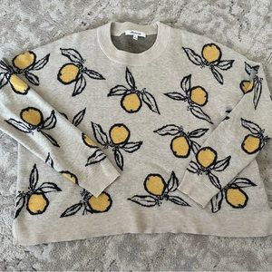 Madewell Lemon Print Sweater